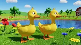 Counting Ducks on the Farm | kids nursery rhymes | Baby Song, Counting & Farm Animals Cartoon 🦆🌾