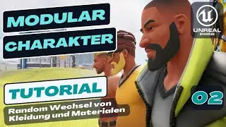 Part 02 | Modular and random character | Change of clothing and materials | Atompunk Project #3458