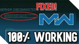 COD WARZONE SERVER DISCONNECTED FIX | 100% Working Method 2020