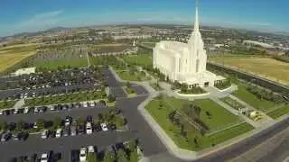 Aerial Views of the Rexburg Idaho Temple (DJI Phantom)