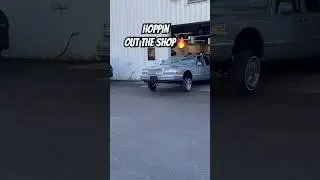 LOWRIDER Lincoln TOWNCAR making it HOP leaving the shop💪#lowriderlifestyle #lowrider #hydraulics