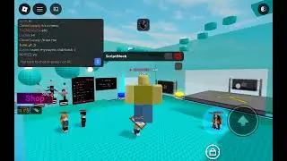 Flying around in Roblox