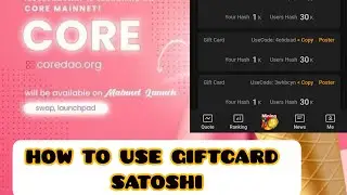 #how To Use #satoshi Gift Card | Missed #btc  ! Take #btcs !! ||A Mysterious App|| #core #pi #crypto