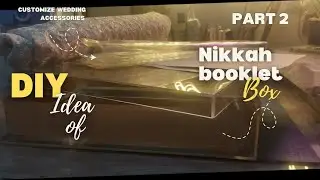 DIY IDEA OF nikkah booklet box|making of nikkah  box| part 2  @hshudaartshop5305