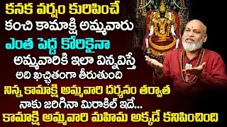 కంచికామాక్షి అమ్మ‌వారి మ‌హిమ‌లు నానాజీగారి మాటాల్లో...| Kanchipuram Kamakshi Ammavari Miracles | TSW