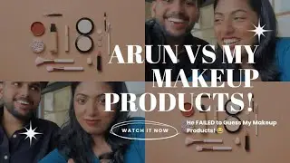 He tried to guess my makeup products 🤣😆#makeup #fun #guessmymakeup #officetime #friendship #vlog 