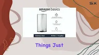 Amazon Basics 7.9-Gallon Foot Pedal Trash Can &ndash; Best Odor-Locking Bin for Any Room