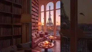 Relaxing Paris Cafe Cozy Ambience Jazz Piano Music Reduce Stress Calm Mind #relaxing #relax #shorts