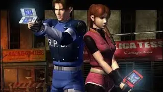 Resident Evil 2 Performance Gameplay | Anbernic RG DS (DREAMCAST) (FLYCAST/REDREAM)