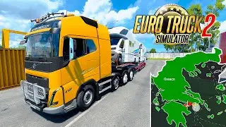 Euro Truck Simulator 2 - Volvo XL(650Hp)/Greece Map! Camper Vans (6t)