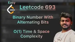 Leetcode 693. Binary Number With Alternating Bits