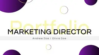Marketing Director Portfolio Animated Slides