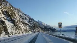 Winter driving in Anchorage, Alaska