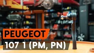 How to change tie rod end / track rod end on PEUGEOT 107 1 (PM, PN) [TUTORIAL AUTODOC]