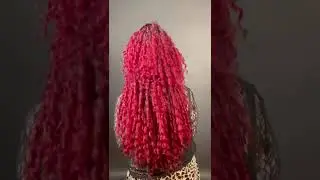 FieryRed curly Open Braids! WhatsApp  +49 7131 576860  | www.magicstyle.de #besthairbraidinggermany