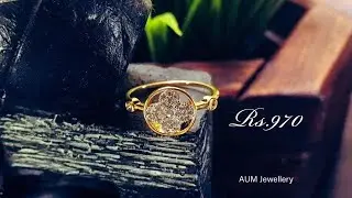 Beautiful 24k gold plated Ring | AUM JEWELLERY SRI LANKA| Contact 0765652044