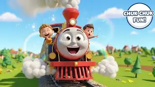 Chuk Chuk Chali Chali 🚂 | Hindi Kids Train Rhyme Cartoon Song |  छुक छुक चली चली ।