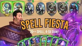 Spell and Giant Fiesta ! - Cyclone Conjurer's Mage - Hearthstone Standard Ranked