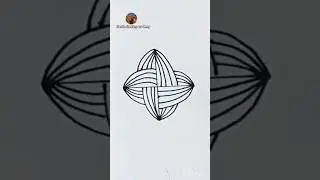 Mesmerizing Geometric Pattern with Simple Lines ✨#line #art #trending #shortvideo #pattern