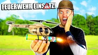 Mein Hubschrauber EXPLODIERT UNERWARTET, BRENNT und l&ouml;st einen FEUERWEHREINSATZ AUS!