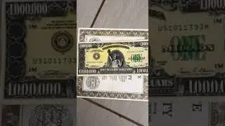 One Million US Dollar Note
