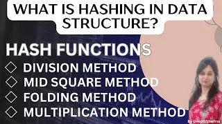 Hashing in Data Structure | Types of Hash Functions | Hashing in Data Structure in Hindi