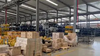backhoe loader  assembly Italian Cararo axles and transmission#backhoeloader #construction
