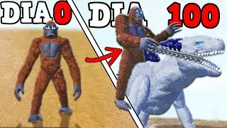 O PEQUENO SKAR KING EVOLUIU PARA O GIGANTE KAIJU SKAR KING PARA DERROTAR O GODZILLA! 100 DIAS ROBLOX