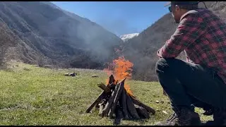 Kumpir Recipe (Turkish Baked Potatoes) / ASMR Outdoor Cooking