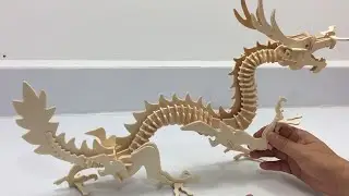 3D Wooden Puzzle Craft Chinese Dragon