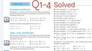 Thomas Calculus| Exercise 1.2| Q1-4| Hindi/Urdu