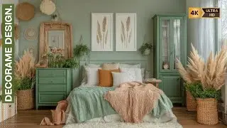 Boho Cottagecore Meets Rustic Charm: Mint Green Accents and Vintage Home Decor Inspiration