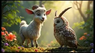 Cartoon Ai | ik bakri ki Jan bachai owlu ne🦉