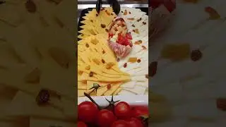 cheese & cold cuts #cheese #chefs #food #fresh #ham #pork #turkey #salami #fruits #buffet