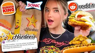 Eating REDDIT Users GO TO Fast Food Orders for 24 HOURS!!