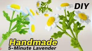 🌼 Easy Daisy Flower Made with Pipe Cleaners | DIY Craft Tutorial