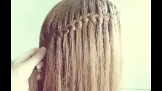 Waterfall braid- warkocz wodospad krok po kroku