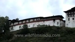 Wangdue Phodrang dzong before destroyed by fire on 24 June 2012