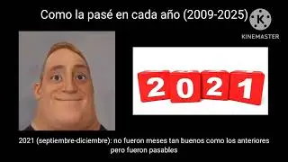 Mr incleíble: como me la pasé en cada año de mi vida (2009-2025) #mrincredible 