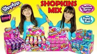 SHOPKINS SURPRISE MIX - Food Fair Candy Jars, Fashion Spree Blind Baskets, Easter Surprise Eggs