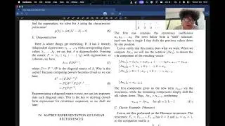 Efficient Evaluation of Linear Recurrence Sequences via Linear Algebra