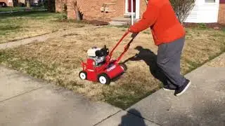 Power Rake and Dethatching my Bermuda Lawn