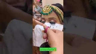 Bridal Makeup | False Lashes | #shorts #bridal #eyelashes
