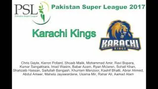 PSL 2017 Squads of All Teams