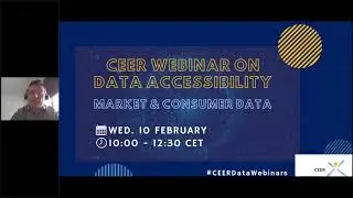 CEER Webinar Series on Data Accessibility  #1 Market and Consumer Data