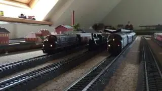 DSB MY 1159 with sound and wagons