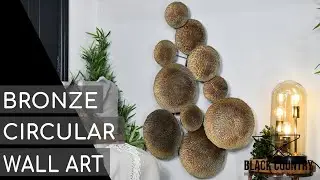 Contemporary Bronze Circular Wall Art