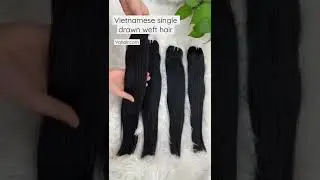 Vietnamese single drawn weft hair - Natural straight