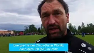 Energie-Trainer Wollitz &uuml;ber den Probespieler und die St&uuml;rmersuche