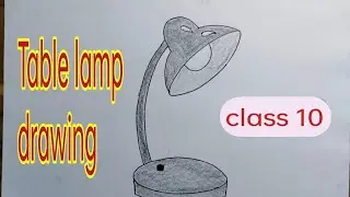 Table lamp drawing || table lamp Ka Chitra banana sikhen
